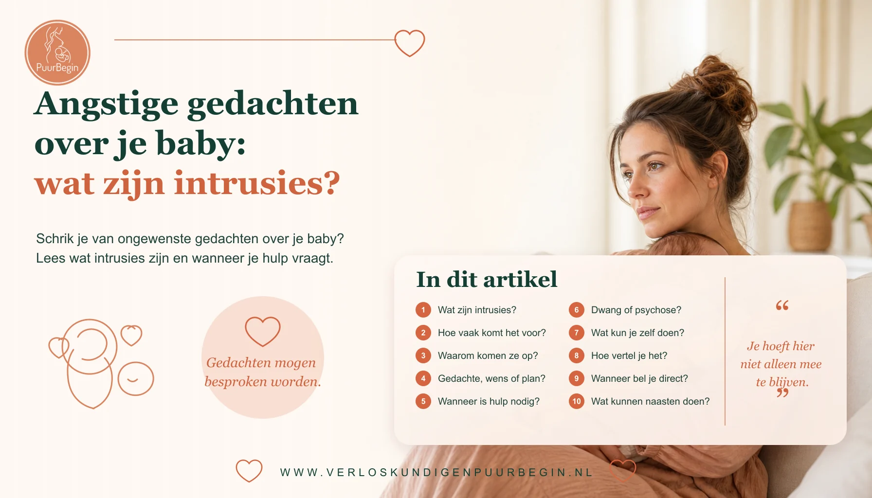 Angstige gedachten over je baby: wat zijn intrusies?