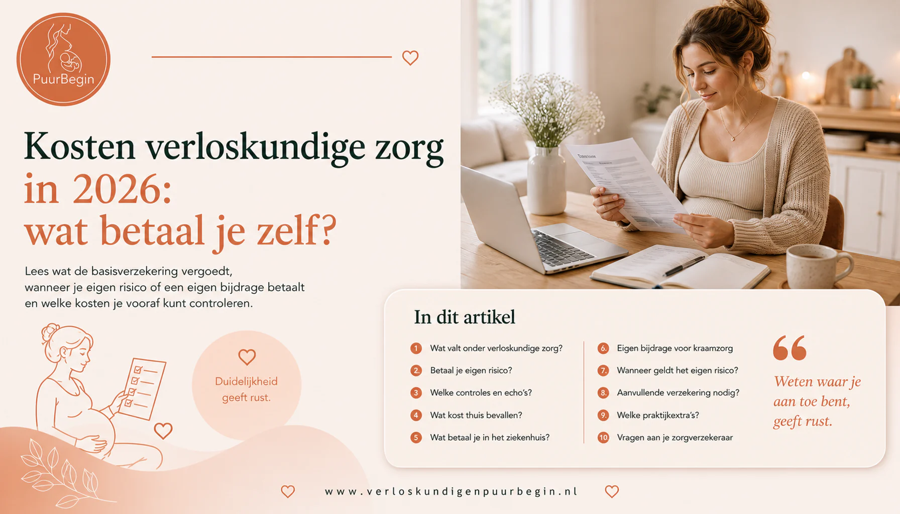 Kosten verloskundige zorg in 2026: wat betaal je zelf?